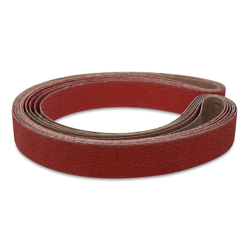 Red Label Abrasives أحزمة طحن سيراميك حمراء 2X72 36 حبيبة EdgeCore، 6 عبوة حزام طحن - أدوات صنفرة حزام صنفرة كتلة صنفرة لأعمال النجارة - Image 3